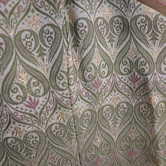 Isabel Ardee Designer Jaquard Spaghetti Strap Sheath Dress Celery Green Size 6 - Picture 3 of 9